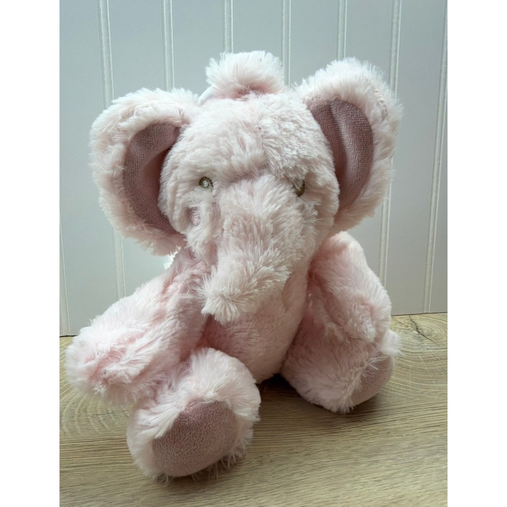 Little & Loved Pink Elephant Plush Stuffed Animal Stroller Toy D05307
